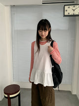 ムヤンドットボーダー長袖Tシャツ