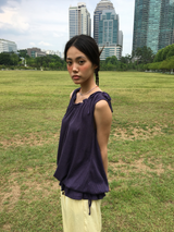 Waffle string sleeveless top (4color) 