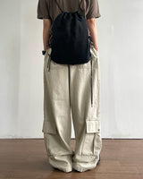 Low Cargo Balloon Pants