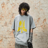 RELABEL 24SS ‘Platform Departure’ シルバーグレープリントTシャツ