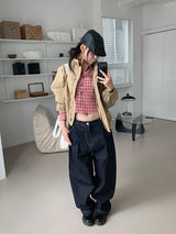PINTUCK RAW JEANS (2C)
