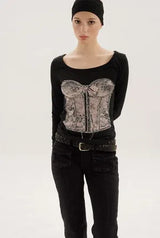 Silhouette tee - black