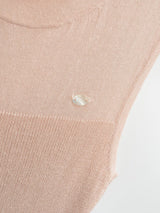 Isolde Ribbon Neck Ribbed Top
