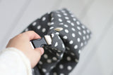 cozy lunch bag - black dot