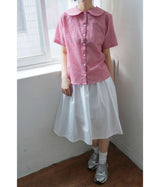 [fiebre] チェック 1/2 シャツ