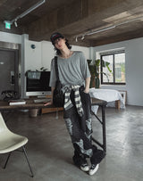 ロイディオーバーUネックショートスリーブTシャツ