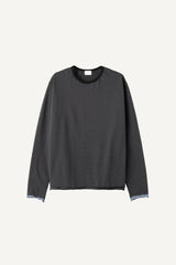 Color matching stripe long sleeve