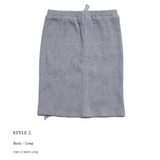 SHIRRING STRING SKIRT GRAY