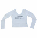 lace letter tee (white)