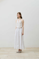 LOVEY LONG SKIRT / WHITE