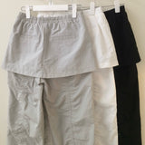 Shirred Skirt Pants