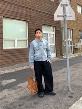 Twill Side Tuck Pants