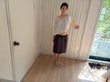 gathered drape top
