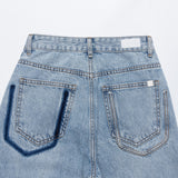 クラシックルックセミワイドデニムパンツ code 18101