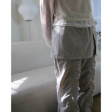 Shirred Skirt Pants