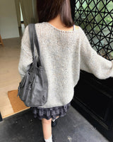 Sissu Pocket Buckle Leather Shoulder Crossbody Bag