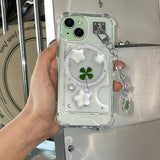 [made]Lucky clover magsafe card wallet