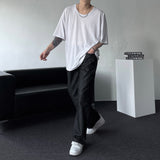 NOS119 ダブルベルトノンフェードデニムパンツ (XS–L)