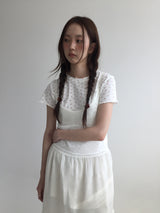 ルダーフローラルシアードTシャツ(3color)