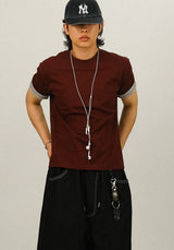 HA Roll-up Layered Muscle Fit 1/2 T