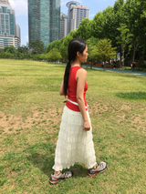 Tincture Ripple Long Skirt (2color)