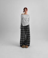 [MADE] Aroche Check Banding Pants
