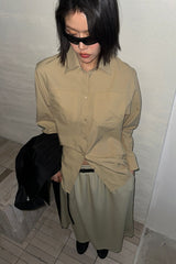 DOUBLE COLLAR SHIRT_BEIGE