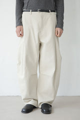 sculpted curved pants