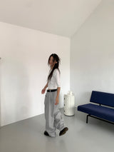 ボートネックミッドスリーブTシャツ (4C)