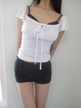 romantic shirring t