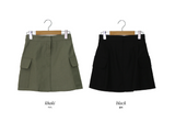 NP Cargo Back Banding Mini Skirt (3color)