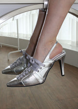 LACE-UP SLINGBACK HEEL