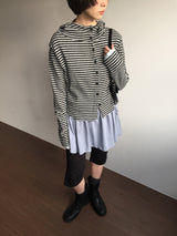 Alto high-neck hooded cardigan (2color)