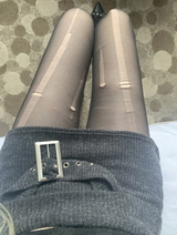 ガントベルトニットスカート (dark gray)
