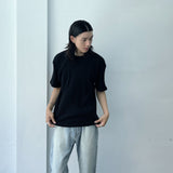 ワイド リブ クルー Tシャツ