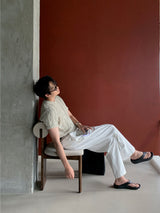 LMN Lake Pintuck Cotton Wide Pants (3 colors)