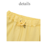 BERMUDA PLEATS WIDE SWEAT SHORTS_BUTTER YELLOW