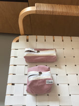 Clam ラウンドペンケース _ Corduroy warm pink