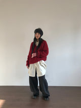 [MD Pick]ウールタッチブラッシュVネックニット (4 Colors)