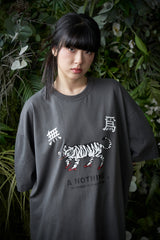 MU-WI PRT.ボックス 1/2 Tシャツ (Charcoal)