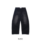 Arキャットブラッシュワイドデニムパンツ
