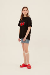 BIG CHERRY T-SHIRT [BLACK]