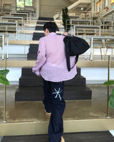 ハンドルオーバーエンブロイダードデニムパンツ