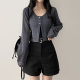 Lottie span two-button cardigan