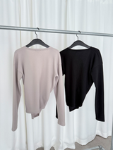 ruffle v neck cardigan