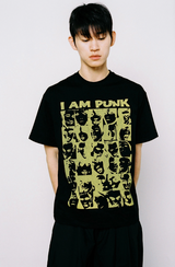 アイアムパンクTシャツ - ブラック