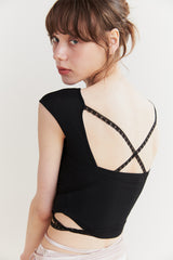 ジェイドバックレストップ black