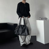 TR2511コットンカーブドワイドパンツ (3 colors)