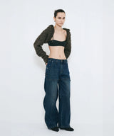 WAVE DENIM PANTS