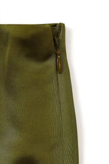 Olvera Satin Skirt [Olive]